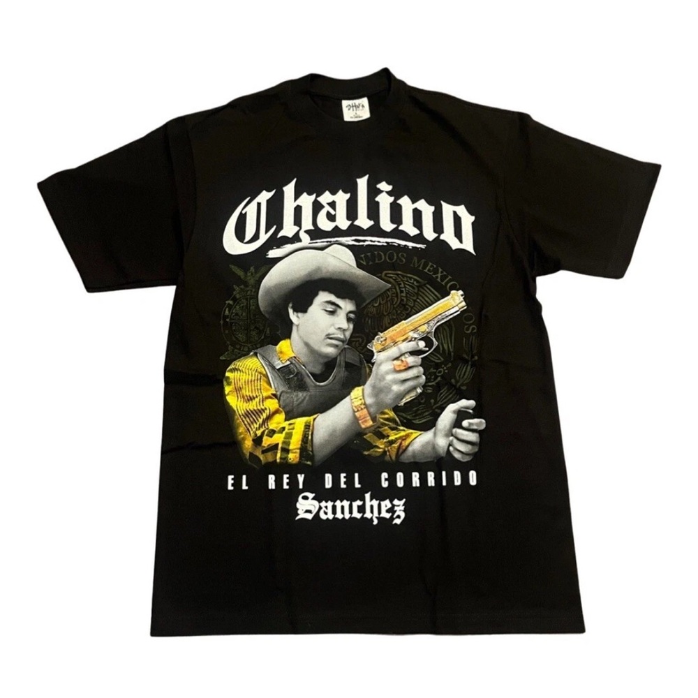Chalino Sanchez El Rey Del Corrido Black Graphic T-Shirt